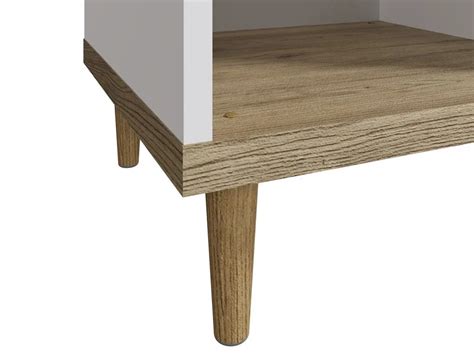 GFW Presto Vienna Oak And White Lamp Table