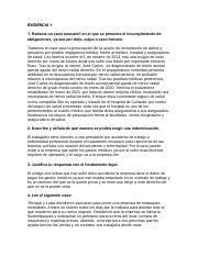 Copia De Evidencia Derecho Empresarial Docx Evidencia Redacta