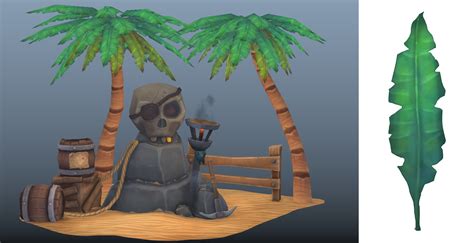 Pirate Treasure Scene Lp Hand Painted — Polycount