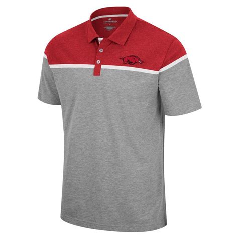 Colosseum Heather Grey Arkansas Razorbacks Chamberlain Polo Modesens