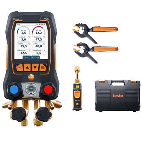 Манометрический коллектор testo 558s, манометр для кондиционера - смар