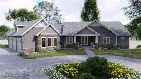 Craftsman House Plans One Story - Small Modern Apartment