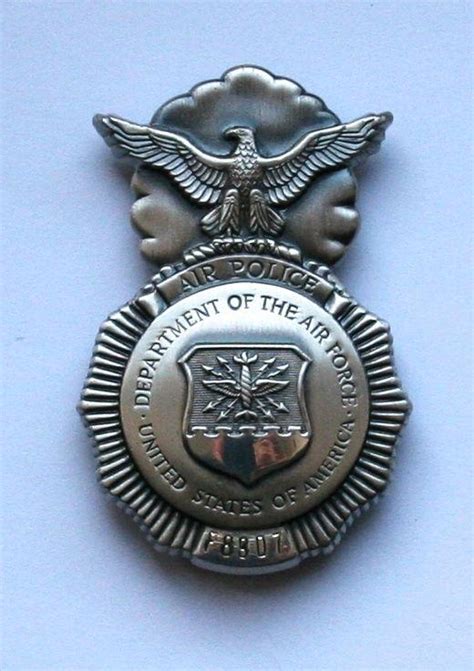 Vintage Obsolete 1960s Usaf Air Police Badge Near Mint Vietnam Era