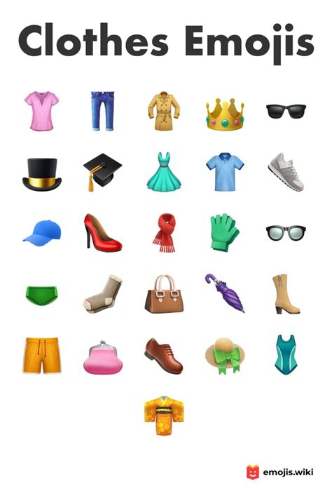 👚👖🧥 Clothes Emojis Emoji Clothes Collection