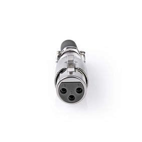 Connecteur Xlr Droit Femelle Plaqu Nickel Soudure Diam Tre D