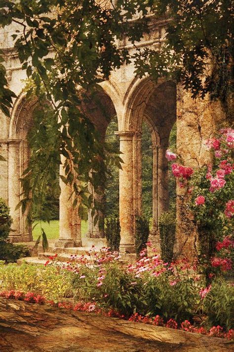 Castle The Secret Garden Art Print By Mike Savad Pemandangan