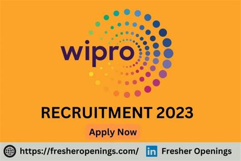 Wipro Fresher Jobs 2023 2024 Freshers Recruitment Drive Apply Soon