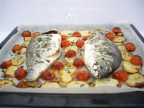 Filetti Di Pesce Al Forno Con Patate Pomodorini E Olive