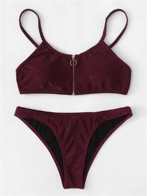 Zipper Front Bikini At Lara Caley Blog