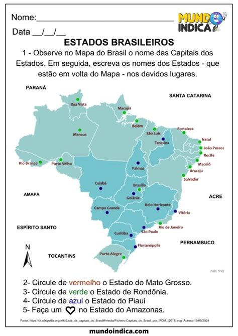Geografia Para O 4 Ano - 20 Atividades de Geografia para o 4 ano do Ensino Fundamental