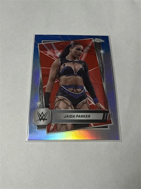 Jaida Parker 2025 Topps Chrome WWE #39 Red & Blue Refractor Price Guide