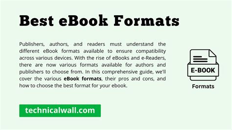 Understanding Ebook Formats: A Comprehensive Guide - Technical Wall