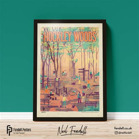 Hockley Woods Poster A4 A3 And A2 Sizes Etsy Uk