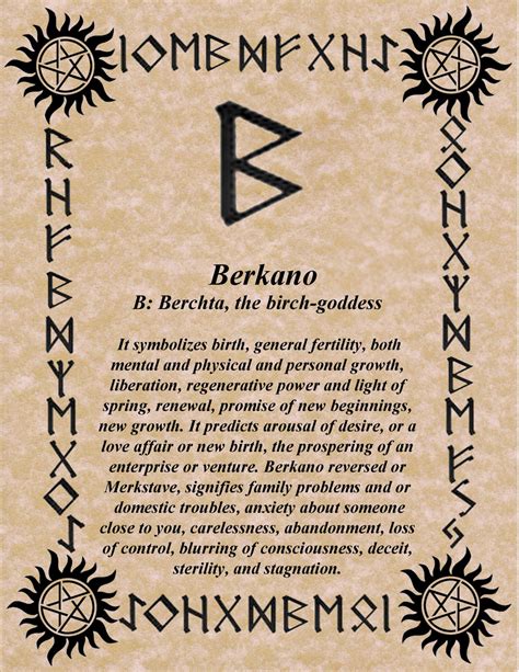 Norsewarlock Rune Of The Day Berkano Let The Rebirth Begin