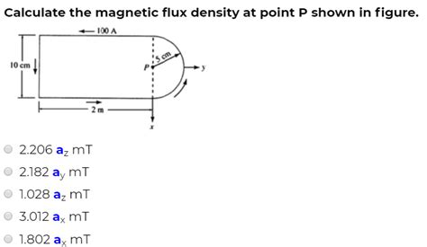 Solved Calculate The Magnetic Flux Density At Point P Shown