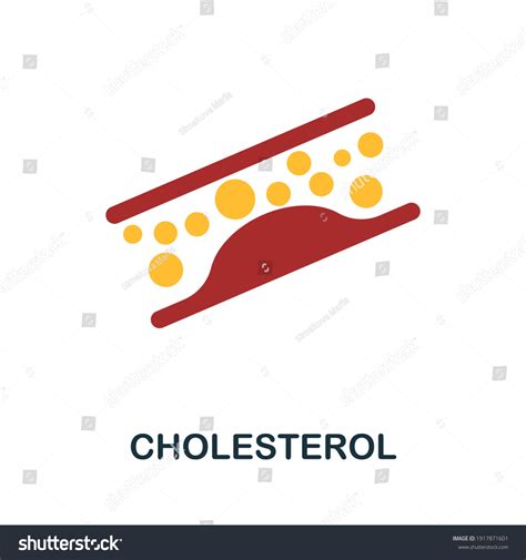 Cholesterol Flat Icon Color Simple Element Stock Vector Royalty Free 1917871601 Shutterstock