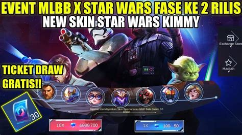 UPDATE EVENT MLBB X STAR WARS FASE 3 SKIN STAR WARS KIMMY RILIS ADA