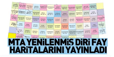 MTA yenilenmiş diri fay haritalarını yayınladı