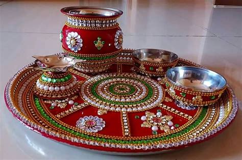 Arti Thali Decoration Kalash Decoration Ganapati Decoration