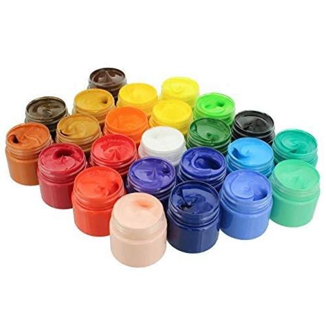 U S Art Supply 24 Color Acrylic Paint Jar Set 100ml Bottles 3 33 Fl