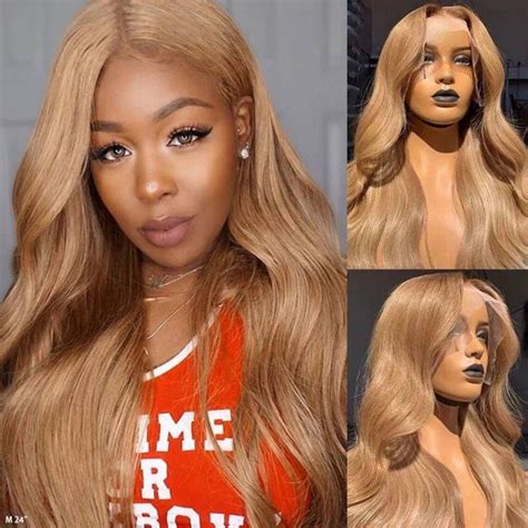 OneMore Honey Blonde Body Wave Wig 13x4 Lace Front Wig Glueless Wigs