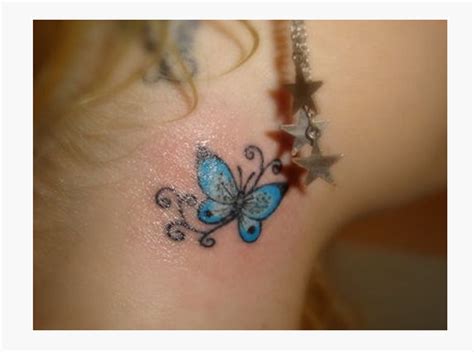 63 Beautiful Neck Butterfly Tattoos