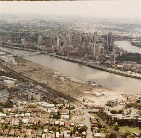 Brisbane River Front Pre Expo 88 Image Source Queenslan Flickr