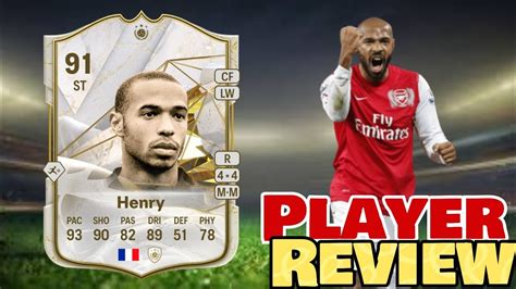 EA FC 24 THIERRY HENRY 91 PLAYER REVIEW YouTube