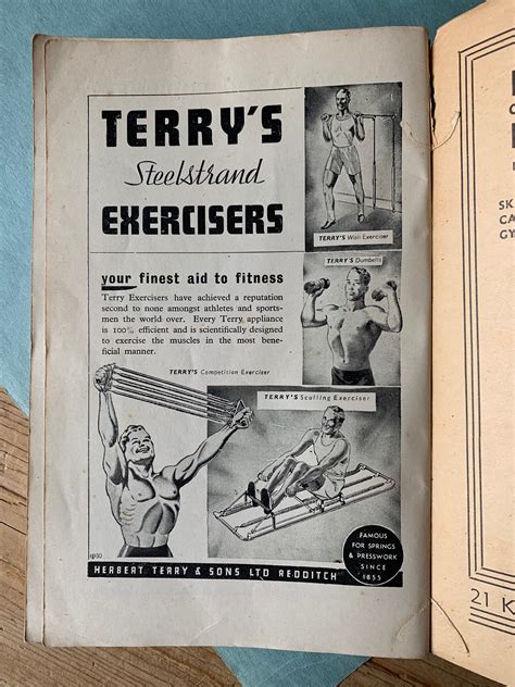 Vintage Fitness Book Youths And Men 1930s Excercise Etsy