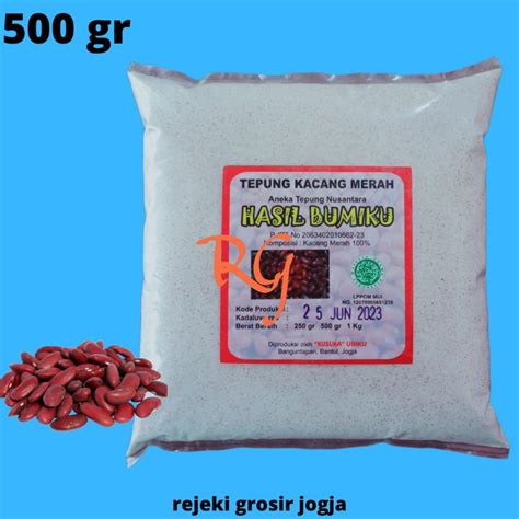 Jual Tepung Kacang Merah Organik Kemasan 500 GRAM Tepung MPASI Kacang