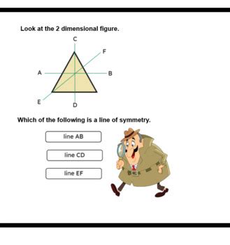 Recognize The Line Of Symmetry In Two Dimensional Figures Tpt