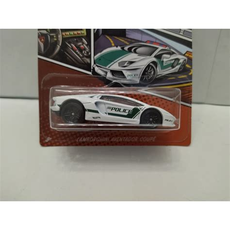 Lamborghini Aventador Coupe Automotive Police Hot Wheels Bcn Stock Cars