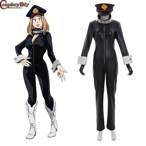 Cosplaydiy My Hero Academia Boku No Hero Akademia Cosplay Camie Utsushimi Black Suits Hat