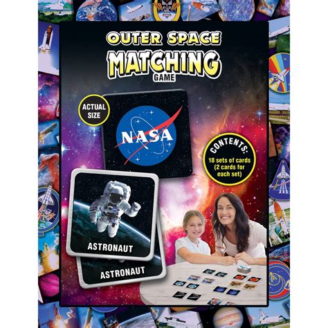 Space Matching Game Featuring Photos From The Archives Of Nasa