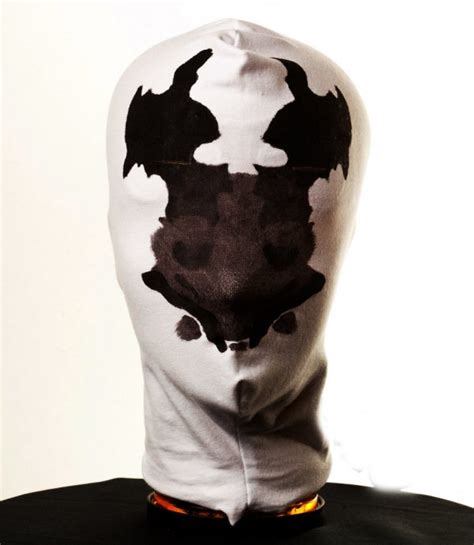 Rorschach Mask With Real Moving Inkblots