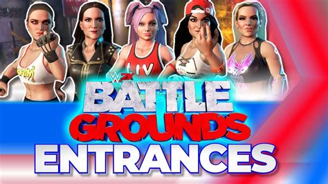 Wwe K Battlegrounds Superstar Entrances Women Youtube