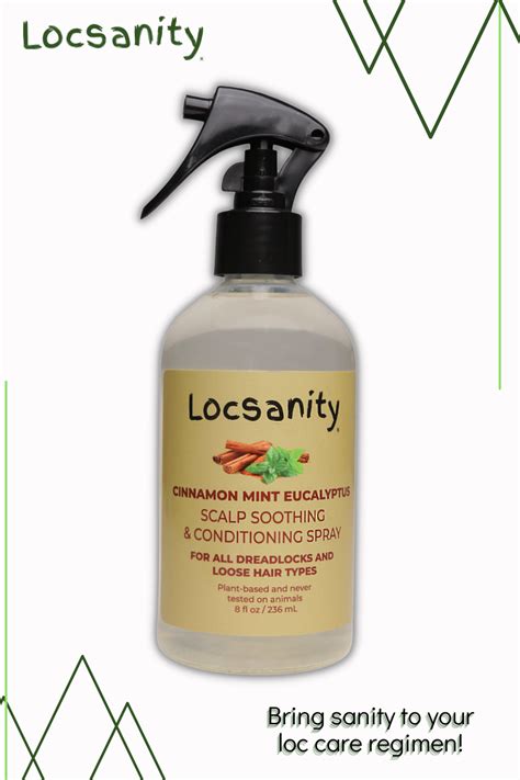 Locsanity Cinnamon Mint Eucalyptus Scalp Soothing And Conditioning Spray In 2022 Scalps