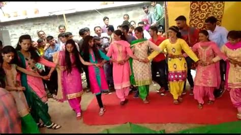 बरातियों ने नाटी पर किया लड़कियों के साथ जमकर डांस। Pahari Nati Dance