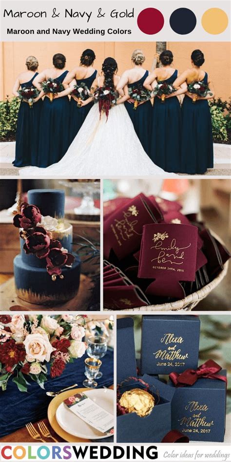 Top 7 Maroon And Navy Wedding Color Ideas Navy And Burgundy Wedding