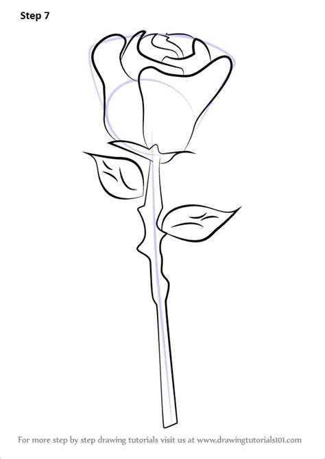 How To Draw A Rose Easy Rose Step By Step