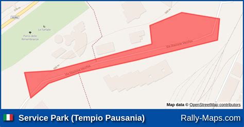 Karte Service Park Tempio Pausania Rally Storico Costa Smeralda