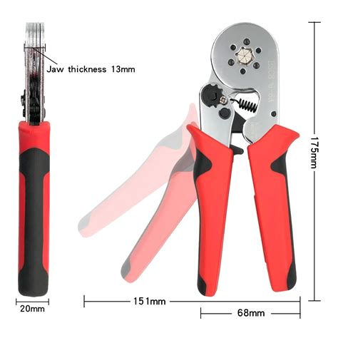 Huzalterminálok Crimping Fogó Hsc8 6-4A 6-6A Állítható Racsnis ...