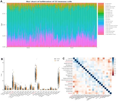 Evaluation And Visualization Of Immune Cell Infiltration A Immune