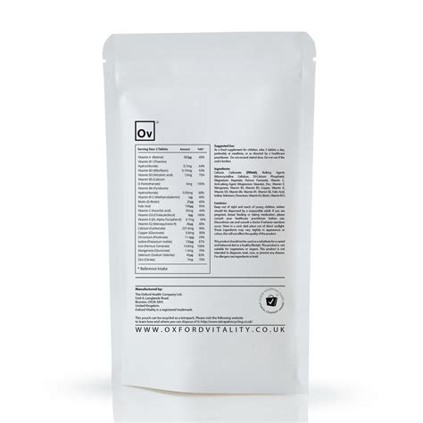 Multivitamin Tablets for 11 - 18 Year Olds | Supplements from Oxford