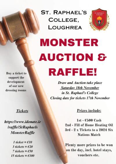 St Raphaels College Monster Auction And Raffle Extravaganza