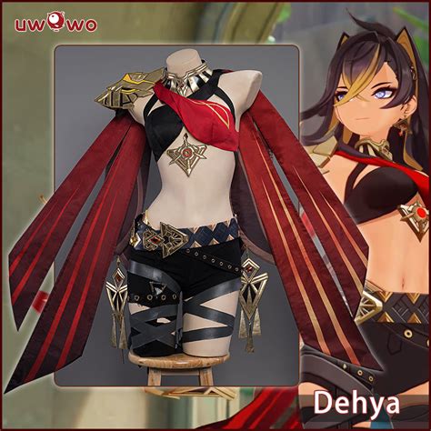 Genshin Impact Dehya Cosplay Costume Game Genshin Impact Dehya Wig