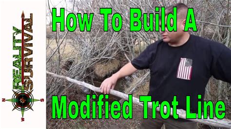 Survival Fishing Tips How To Build A Modified Trotline Youtube