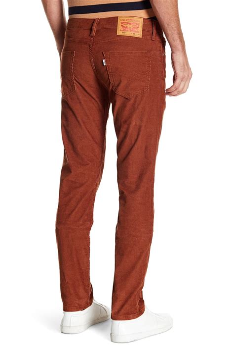 Levis 511 Slim Fit Rich Brown Corduroy Pants Nordstrom Rack