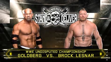 Wwe 2k23 Undisputed Championship Goldberg Vs Brock Lesnar Fight Wwe