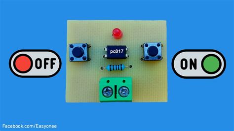 How To Make Push Onoff Switch Using Pc817 Youtube